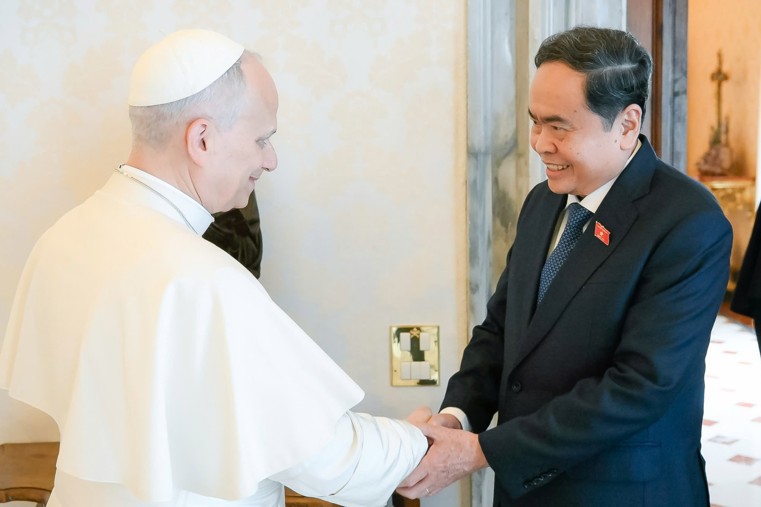 Parlamentspräsident Tran Thanh Man trifft Papst Leo XIV